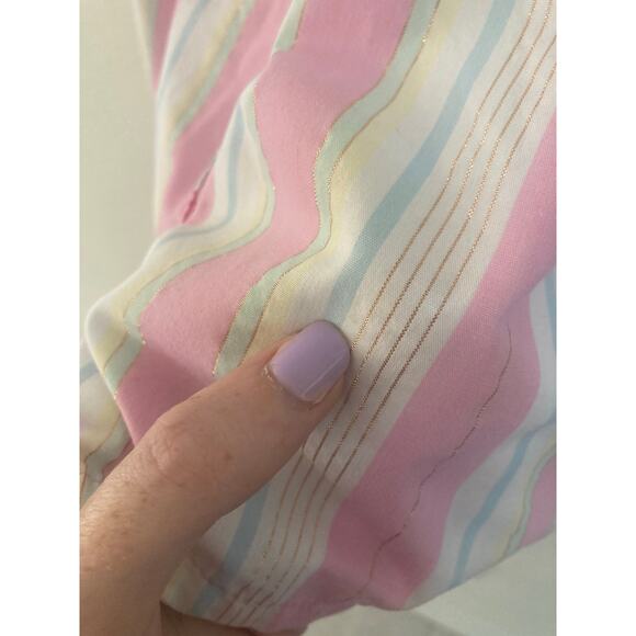 Penelope Mack Pink Beach Stripe Girls' Sun Dress Ruffle Age 6 - Picture 10 of 11